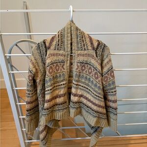 Anthropologie Multicolor Patterned Cardigan
